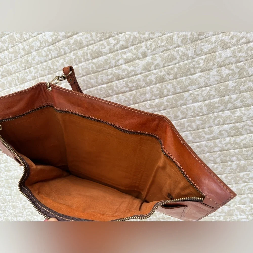 Vintage Genuine Leather Convertible Clutch Wallet Wristlet | Handmade Artisan - Picture 12 of 16